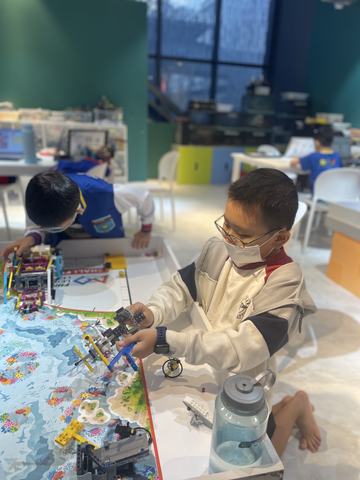 Khoi with a robotics project