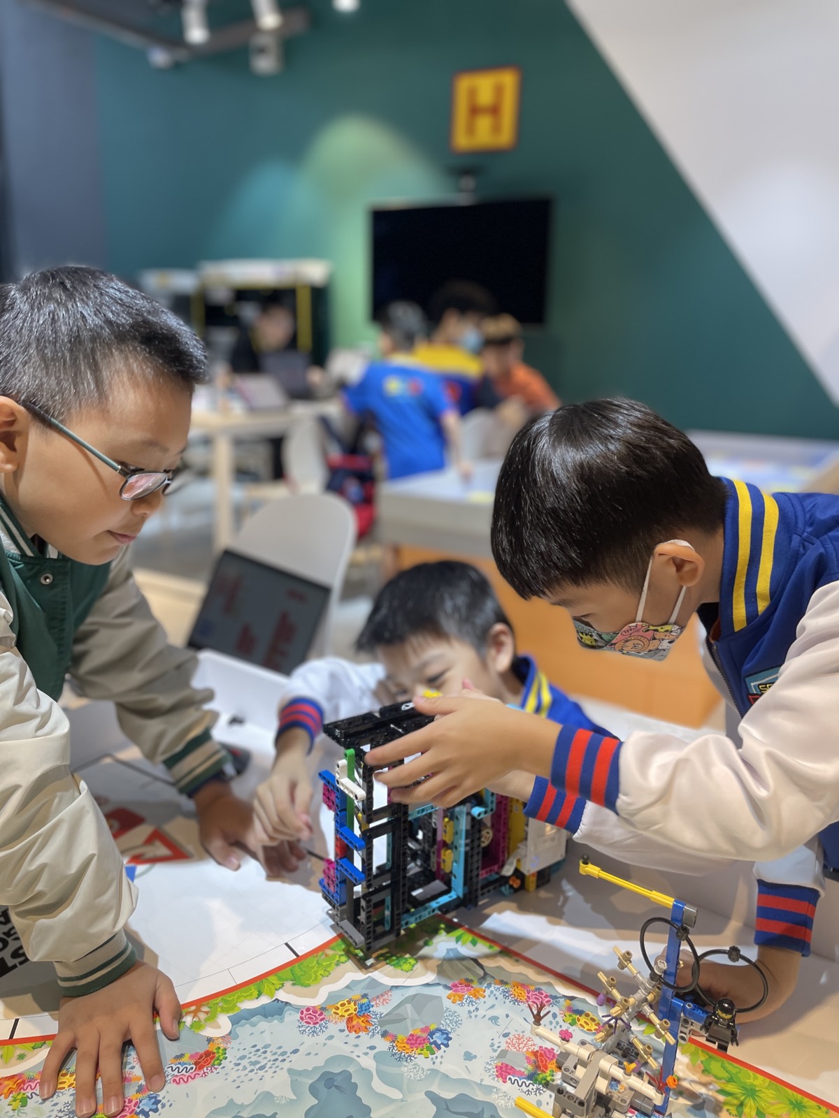 Khoi with a robotics project